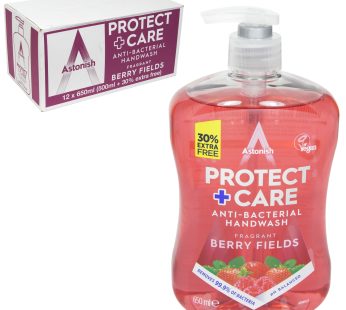 ASTONISH ANTI-BAC HANDWASH 650ML PROTECT CARE FRAGRANT BERRY FIELDS