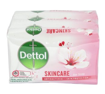 DETTOL SOAP 3X60GM ANTI BAC SKIN PROTECTION SKINCARE PINK