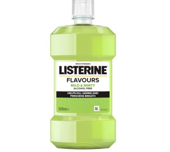 Listerine Mouthwash Flavours Mild & Minty 500ml