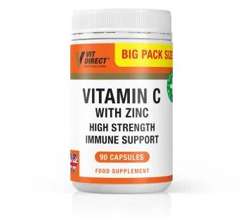 Vit Direct Vitamin C with Zinc 90 Capsules