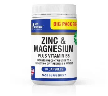 Vit Direct Zinc & Magnesium plus Vitamin B6 90 Capsules