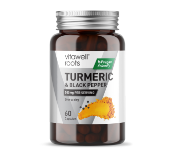 vitawell roots turmeric and black pepper 60 CAPSULES