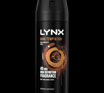 LYNX DEODORANT DARK TEMPTATION CHOCOLATE 150ML