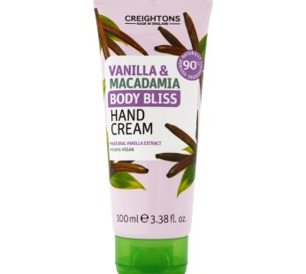 CREIGHTON VANILLA AND MACADAMIA BODY BLISS HAND CREAM 100ML